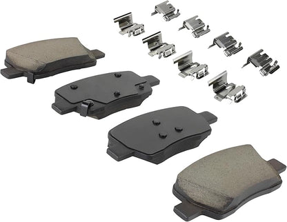 Premium Ceramic Rear Brake Pads (1001-2381C) Compatible with Hyundai Santa Cruz 2022-2025, Hyundai Santa Fe 2021-2024, Kia Carnival 2022-2024, Kia Sorento 2021-2024