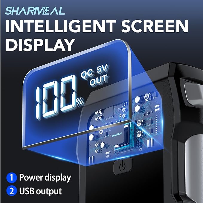 3000A Battery Capacity Jump Starter Power Pack with 3 Modes Flashlight and Jumper Cable