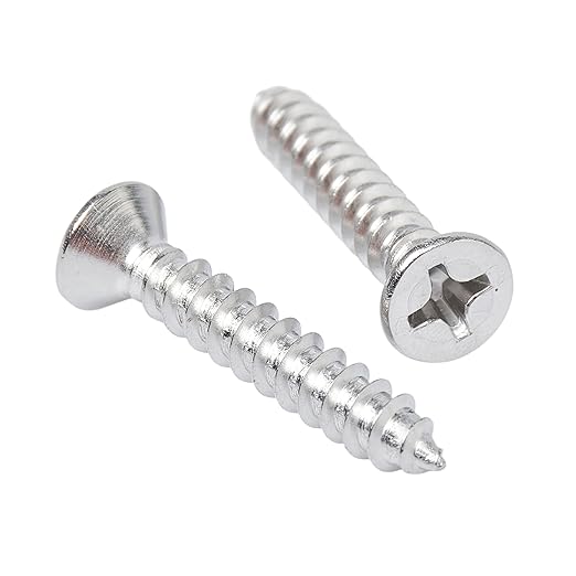 Bolt Dropper 25 Pack #14 x 1-1/2 Inch Stainless Steel Screws - Flat Head Phillips Wood Screw - 18-8 (304) Corrosion-Resistant - Heavy Duty Deck Screws for Indoor and Outdoor Use