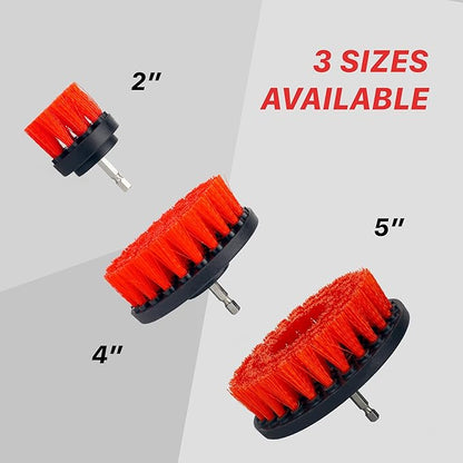 Maxshine M8 Medium-Duty Upholstery Carpet Brush with Drill Attachment - Removes and Scrubs Grime, Stains, and Spots from All Types of Upholstery and Carpets in Leather and Fabric (2")
