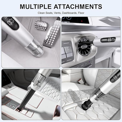 Cordless Handheld Car Vacuum, 16000PA 2-in-1 Blow & Suction, Brushless Motor, Type-C, Low Noise, for Home, Office