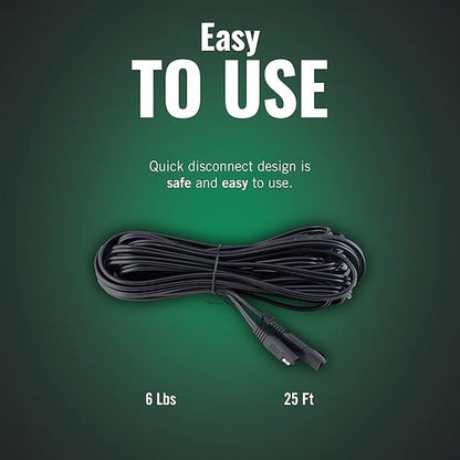Battery Tender 25 Foot Extension SAE Cable - Designed for Use with Battery Tender Chargers - Quick Connect Plugs for Easy Connection to Motorcycle, Cars, ATVs and More - 081-0148-25