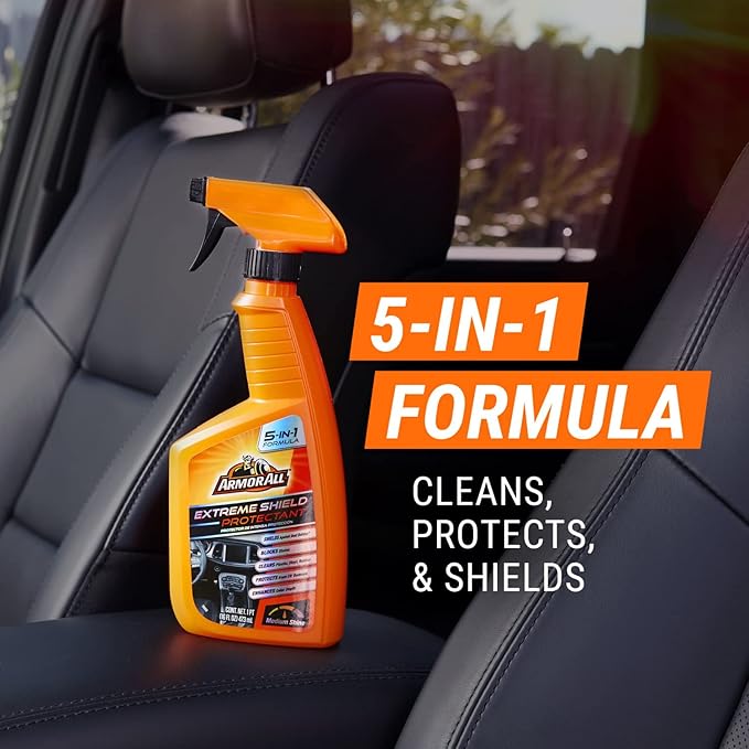 Armor All Extreme Shield Protectant Spray, Interior Car Cleaner with UV Protection Against Cracking and Fading, 16 Fl Oz (Pack of 2)