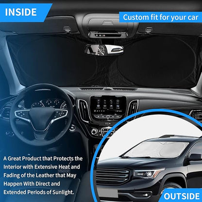 INSAUTO for Toyota Tundra Car Sun Shade Windshield for Tundra 2006 2005 2004 Window Sunshade Fit Toyota Matrix 2003-2013 Foldable Sun Visor Protector 210T Shades Block UV Ray Pickup Truck Accessories