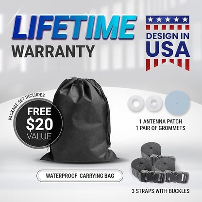 iCarCover Custom Car Cover for Buick Lesabre (1971-1976) Waterproof All-Weather Rain Snow UV Sun Protector Full Exterior Indoor Outdoor Car Cover (Stripe - Black/Gray)