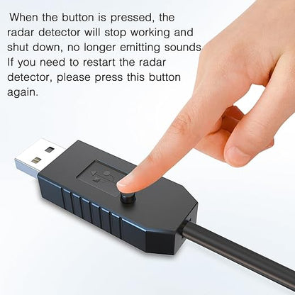 Radar Detector Cable, USB to RJ11 Plug Power Cord with Mute Function,Replacement Power Cable,for Escort Smart MAX 360 Passport Cobra 360 Unide R1/3/4/DFR8/9 Radenso XP etc Radar Detector.