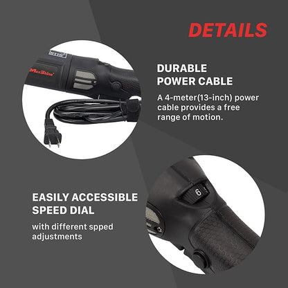 Maxshine M15 Pro Dual Action Polisher | 15mm Throw, 5" Backing Plate, 1000W, Black | Variable Speed, Ergonomic Grip, Low Vibration | For Car Detailing and Paint Correction