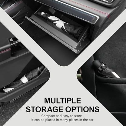 2020-2025 Upgraded for Ford Explorer Sunshade, Portable Foldable Sunshade Accessories, [Nano Ice Crystals Coating] UV Protection, Keeps Interior Cool (for Ford Explorer 2020-2025)