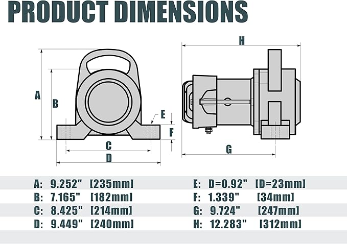 Dump Truck Vibrator Replacement for Clean Bed, Shake Out Excess Material in Truck Bed (DC-3500)