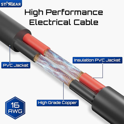 Starlink Mini Cable 16.4FT, 16AWG Replacement Starlink DC Power Cable Starlink Mini Accessories, Starlink Power Cord Barrel Jack 5A Charging Cord Waterproof Outdoor