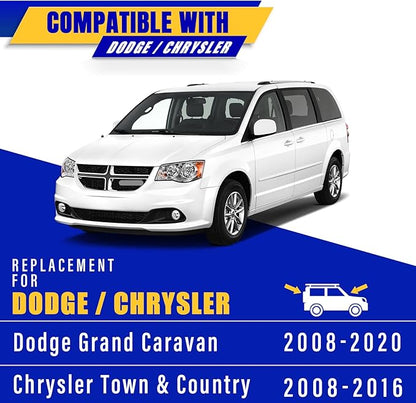 3 wipers Replacement for 2008-2019 2020 Dodge Grand Caravan, Chrysler Town & Country 2008-2016 Windshield Wiper Blades Original Equipment Replacement - 26"/20"/16" (Set of 3) U/J HOOK