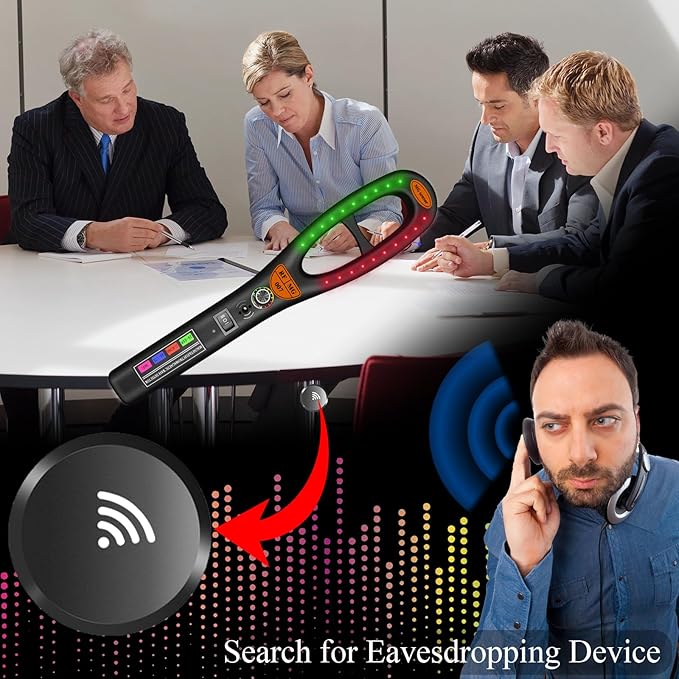 Camera Detectors, Listening Device Scanner Comprehensive Detection for Cameras, Magnetic & Bug Devices for Car, Hotel, Meeting, Travel