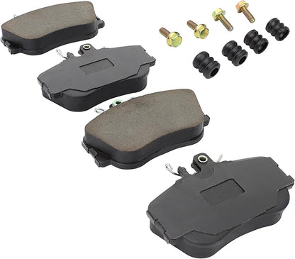 Premium Semi-Metallic Front Brake Pads (1001-0645M) Replacement for Mercedes-Benz C220 1996-1994, C230 1998-1996, C280 1995-1994