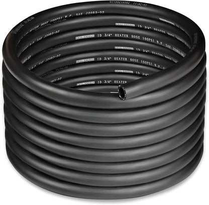 EVIL ENERGY 3/4" Heater Hose Coolant Radiator Straight 100PSI SAE 20R3 20FT Black