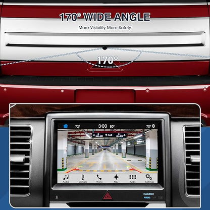 Rear View Backup Reverse Camera Fit for Ford Flex 2013-2019,Safety Parking Back Up Assist Camera OE Number GA8Z-19G490-A EA8Z-19G490-A DA8Z-19G490-A DA8Z-19G490-C