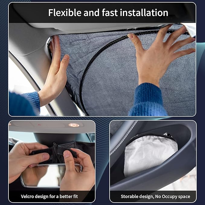 Custom Fit 2019-2024 2025 Subaru Forester SUV, Crossover, Base, Premium, Sport, Limited Sun Visor Accessories Sun Shade Sunshade Windshield Cover, Window Shade for Forester Blocks UV Protector Shield