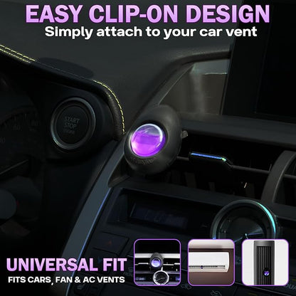 Air Jungles Car Air Freshener Vent Clip 3 Count, Lavender Scent, 4 ml Each, Long-Lasting Car Odor Eliminator, Easy Clip-On Design, Up to 90 Days Freshness for Cars, Trucks, and SUVs