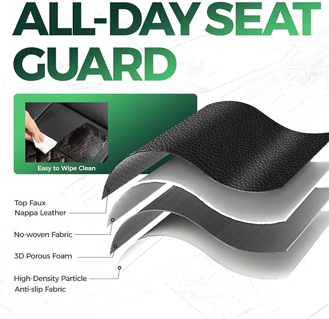 for Jeep Wrangler Seat Covers 4Door JK 2013 2014 2015 2016 2017, Custom Car Seat Cover Full Set, Luxury Leather Seat Protectors, Waterproof SUV Interior Cushions Accessories, Black Blue Trim