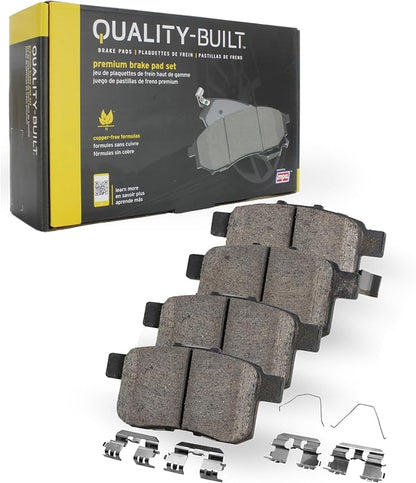 Premium Ceramic Rear Brake Pads (1001-1212AC) Compatible with Toyota RAV4 2006-2018