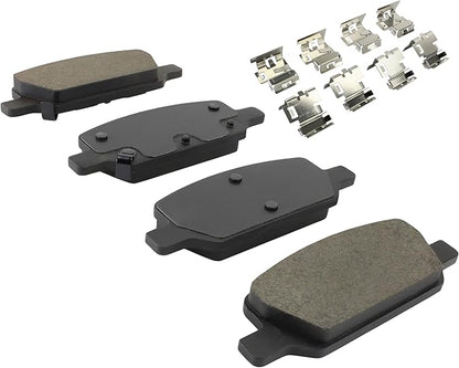 Premium Ceramic Rear Brake Pads (1001-2283C) Compatible with Tesla 3 2017-2023, Tesla Y 2020-2024