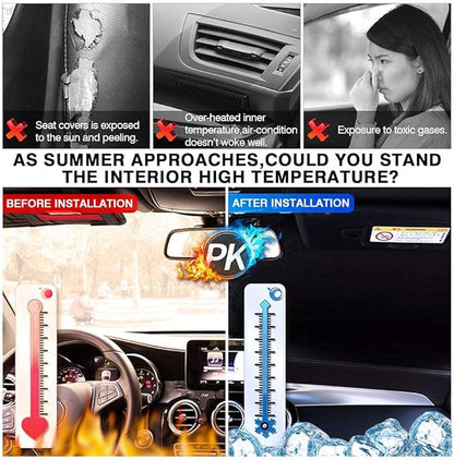 KUST Windshield Sun Shade for 2018-2023 Hyundai Kona Accessories Sunshade Window Sun Visor Protector Foldable Blocks UV Rays Keep Your Car Cooler