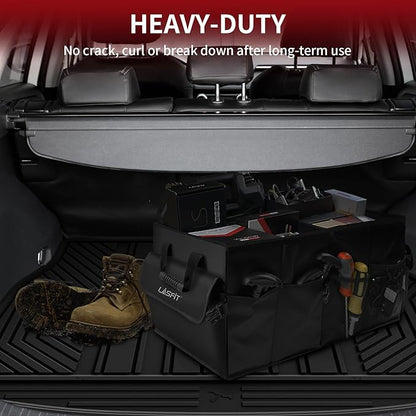 LASFIT Trunk Mats Fit for 2019-2025 Toyota RAV4 Hybrid and Gasoline (Not for Prime), All Weather Custom Fit TPE Cargo Liner, Black