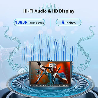 Car Radio for VW Passat Jetta Golf Skoda Polo, [1G+32GB] 9 inch Touch Screen Android Volkswagen Stereo with Wireless CarPlay Android Auto Bluetooth GPS WiFi FM+Backup Camera