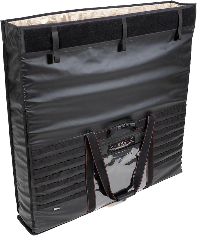 Mission Darkness Dry Shield Eclipse Faraday Bag for Solar Panels & Extra-Large Electronics // Military-Grade RF Shielding Waterproof Case for EMP CME Protection Preppers Personal Security