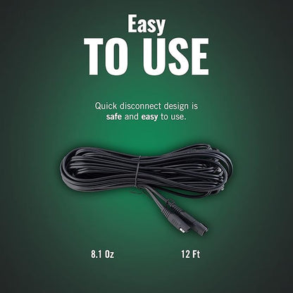 Battery Tender 12 Foot Extension SAE Cable 4 Pack - Designed for Use with Battery Tender Chargers - Quick Connect Plugs for Easy Connection to Motorcycle, Cars, ATVs and More - 081-0148-12-BG4
