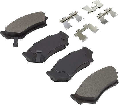 Premium Ceramic Front Brake Pads (1001-0556C) Compatible with Chevrolet Tracker 1998-2007, Geo Tracker 1996-1997, Suzuki Sidekick 1991-1995, Suzuki Vitara 1999-2004