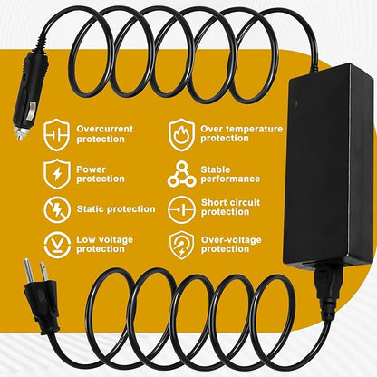 12V 10A Car Cigarette Lighter Power Adapter - Compatible with GMG Davy Crockett, Trek, Ledge, Peak Grills - Fits GMGADP10A GMG-ADP10A Models - Replacement Cord P-1266 P-1295 P-1283 P-1235