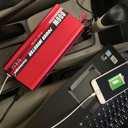 800 Watt Car Inverter DC 12V to 110V/120V AC Converter Power Inverter with 3.1A USB Car Adapter and Cigarette Lighter for Car Home Laptop Truck
