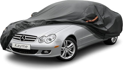Kayme 7 Layers Car Cover Custom Fit for Mercedes Benz CLK 200 280 320 350 430 500 (1997-2025) Waterproof All Weather for Automobiles, Outdoor Full Cover Rain Sun UV Protection.