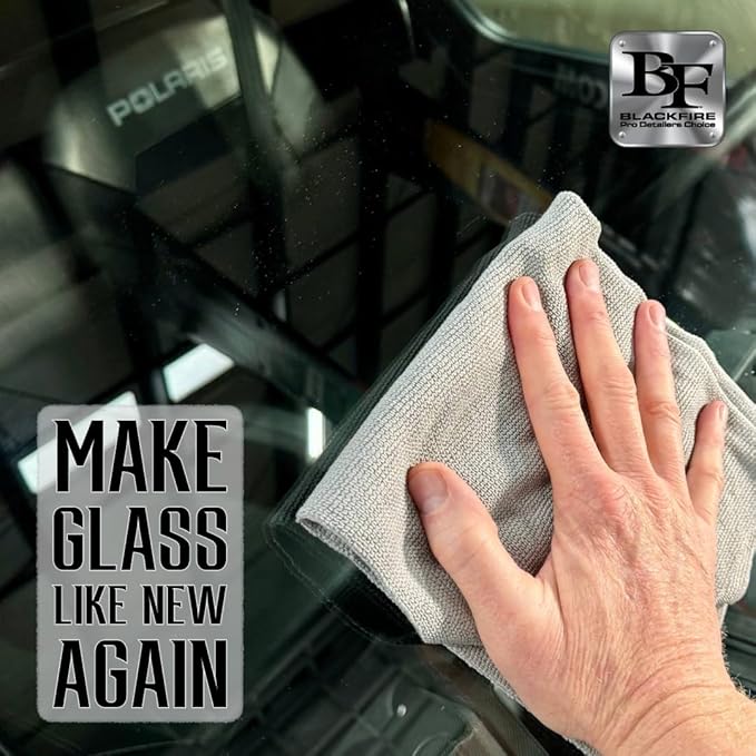 Blackfire Pro Detailers Choice Glass Cleaner | Streak-Free & Ammonia-Free Formula | Safe for Tinted Windows & Automotive Glass | BF-430 | 32 oz Spray Bottle