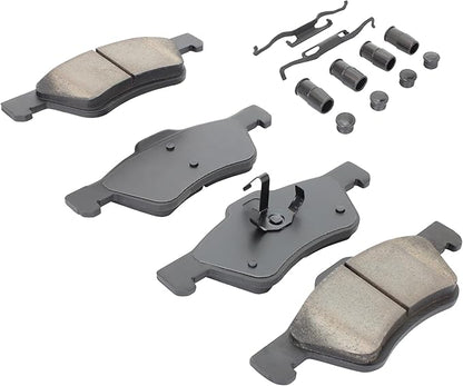 Premium Ceramic Front Brake Pads (1001-1047BC) Compatible with Ford Escape 2009-2012, Mazda Tribute 2011-2011, Mercury Mariner 2009-2011