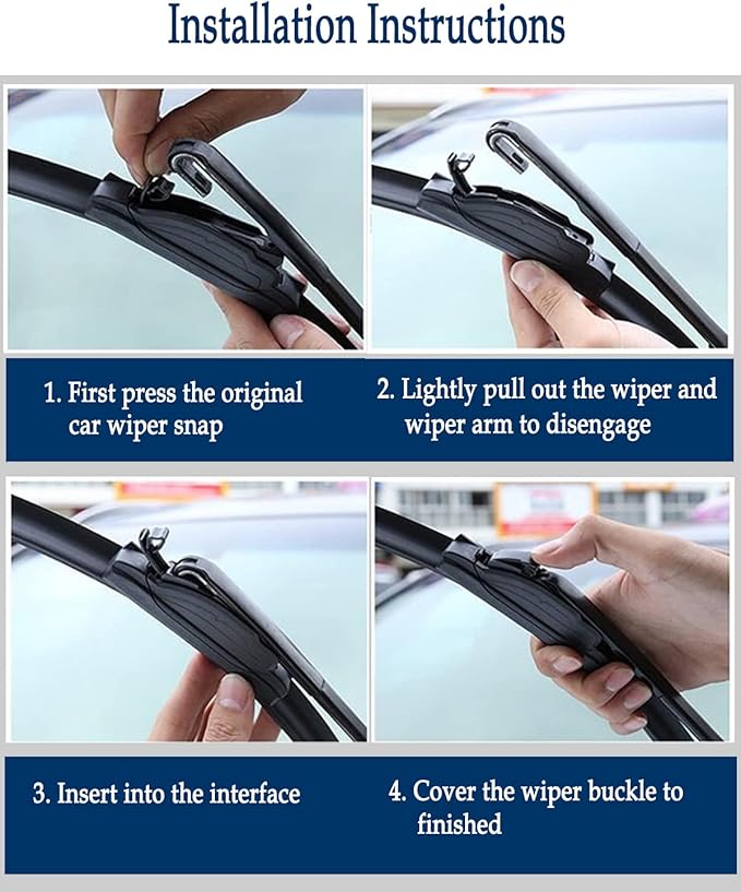 3 Wipers Set for Jeep Wrangler JL 2018 2019 2020 2021 2022 2023, Original Equipment Replacement Windshield Wiper Blades for My Car- 16+16" with 12 Inch Rear Wiper Blades(Pack of 3) J- HOOK