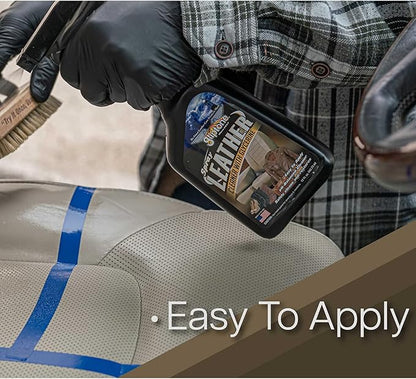 Spray Leather Cleaner with Glycerine Spray, pH Balanced, Safely Cleans and Restores, 17 fl oz
