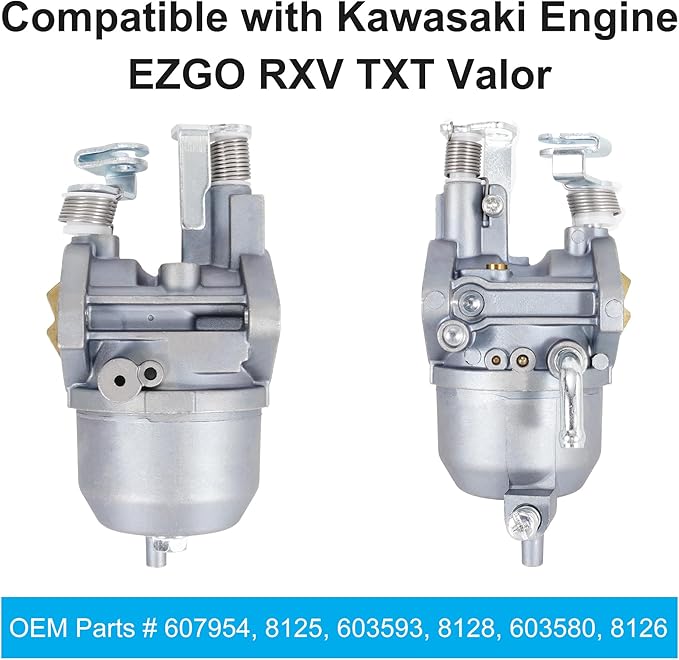 Carburetor Compatible with Engine E-Z-GO RXV, 2010-2014 Valor ST 400 MPT 800 Refresher 1200 Cushman 280 Commander 2200 Bellhop, 2010-2015 TXT, Carburetor for 13HP FJ400D Engine Motor Golf Cart