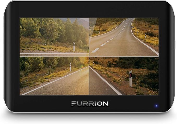Furrion Vision S 3-Camera Wireless RV Backup System with 7-Inch Monitor, 1 Rear Sharkfin, 2 Side Running Light Cameras, Infrared Night Vision, Wide-Angle View, Hi-Res, IP65 Waterproof - FOS07TAEN | Lippert Components - 2020106863 Tire LINC Tire Pressur...