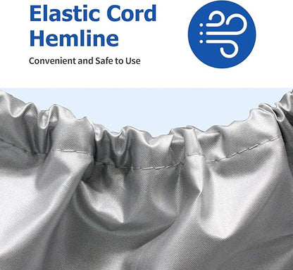 iCOVER Jet Ski Cover - Waterproof Heavy Duty Trailerable Jetski Covers for Seadoo Kawasaki Yamaha Wave Runner, Fits PWC Models Up to 125in Long