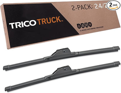 TRICO Truck™ (58-2424) 24 Inch Pack of 2 Automotive Replacement Windshield Wiper Blades, High Performance All Weather Beam Blade for Select Vehicle Models