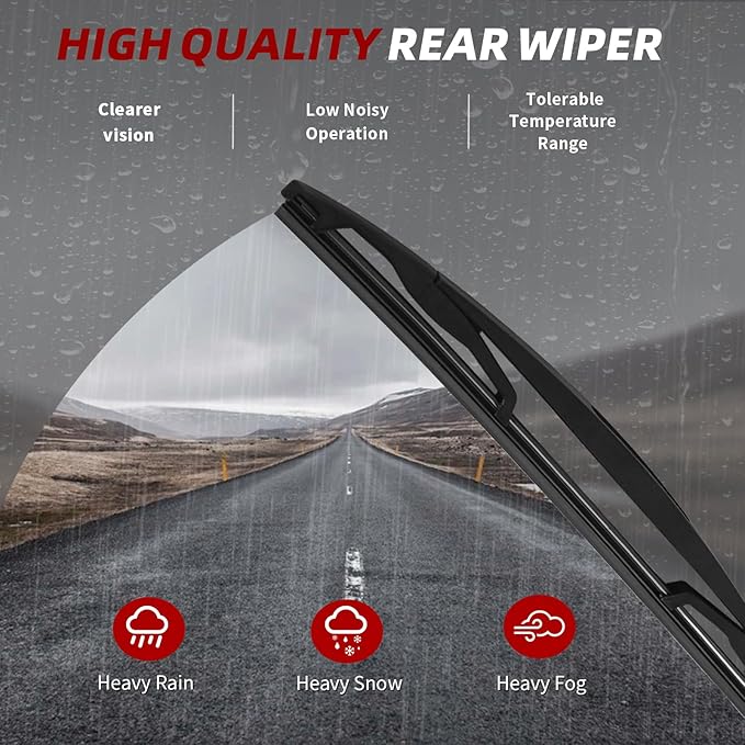 OTUAYAUTO Premium Windshield Wiper Blades - Replacement for Honda CRV CR-V 2017-2022 - Precision Fit, All-Weather Performance, Front and Rear Wiper Blades, U Hook - 26"+17"+12" (Pack of 3)