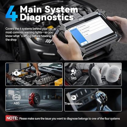 XTOOL D5S OBD2 Scanner - 2025 Code Reader for Cars & Trucks with 16 Resets, Crank Sensor Relearn, Throttle Relearn, EPB, FCA AutoAuth, CAN FD for GM, Engine ABS SRS Transmission Car Diagnostic Tool
