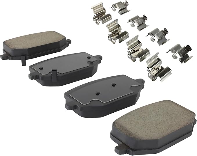Premium Ceramic Rear Brake Pads (1001-2231C) Compatible with Ford Explorer 2020-2024, Ford Mustang 2024-2024, Ford Police Interceptor Utility 2020-2025, Lincoln Aviator 2020-2025