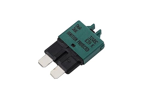 GLOSO Circuit Breaker Blade Fuse E39 (T3) Manual Reset Fuse for Car Truck RV Automotive Marine Boat Trolling Motor & Custom Wiring Audio Battery Protection/Low Profile ATC/ATO (6A - 1 Pack)