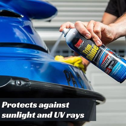 Stoner Car Care 91034-4PK Trim Shine – Vinyl and Plastic Protectant Coating for Interior & Exterior Car Detailing – Restores OEM Color, Adds Shine, UV & Water Protection – 12 Oz, Pack of 4