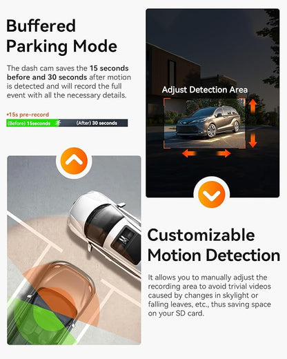 Vantrue N2X 2.7K Uber Dash Cam Front and Inside, 5G WiFi Dual Dash Camera for Car with HDR IR Night Vision, STARVIS 2, GPS, 2.5K/60FPS, LTE Support, 24/7 Parking Mode, Voice Control, Support 512GB Max