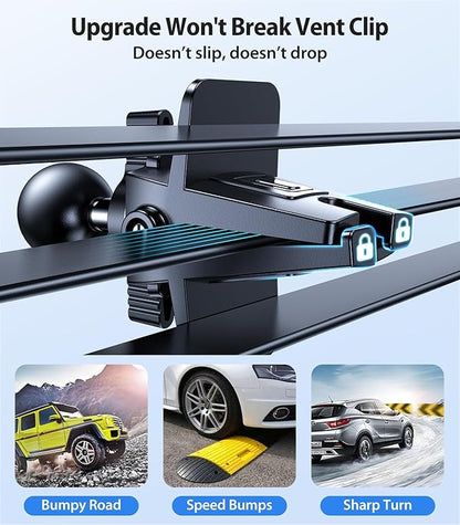 VICSEED for MagSafe Car Mount [Upgraded Strongest Magnet Power] Magnetic Phone Holder for Car Vent 360 Adjustable Magnetic Car Phone Holder Mount for iPhone 16 Pro Max 15 14 13 12 Plus Mini, Blue