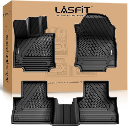 LASFIT Floor Mats Fit for Lexus 2025 2024 2023 2022 NX/NX250/NX350 (Not for Hybrid), All Weather Car Mats for Lexus NX 250/NX 350/NX 350 F Sport TPE Heavy Duty Floor Liners,Front & Rear Rows,Black