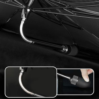 Umbrella Sunshade for Toyota Tacoma Accessories 2024 2025, for 4Runner 2025, Foldable Windshield Cover Sun Shade Umbrella Visor with UV Block Windshield (for Tacoma 2024-2025